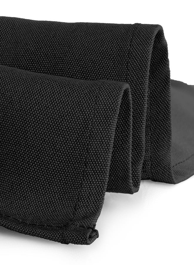 Gee Di Moda Square Tablecloth - 52 x 52 Inch Black Table Cloth for Small Square or Round Tables - Heavy Duty Washable Fabric - for Buffet Table, Holiday Party, Dinner, Wedding & Baby Shower - Image 3